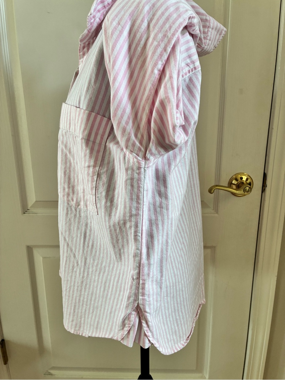BeachLunchLounge Collection Pink and White Striped Button-Down Shirt - Picture 3 of 5